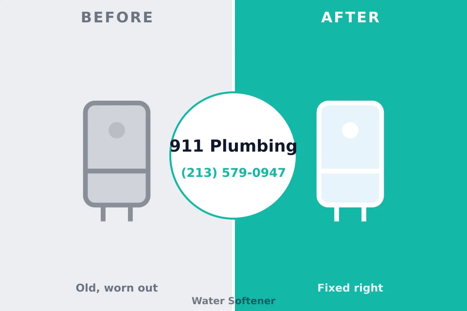 Before and after: plumbing repair Long View, NC